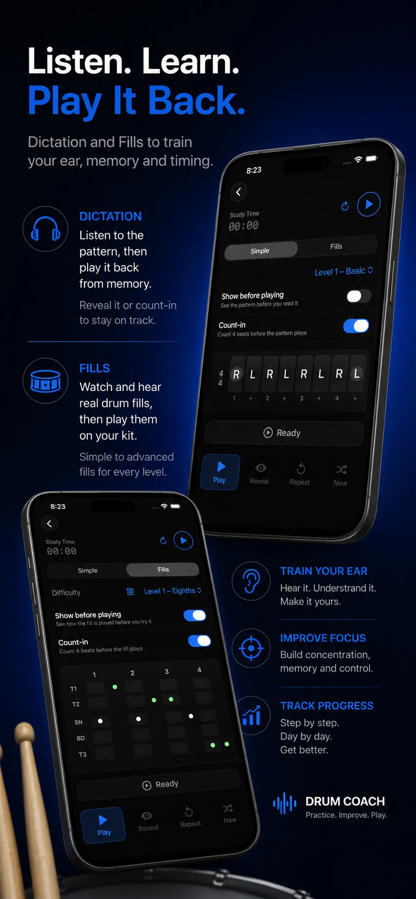 Drum Coach App Store screenshot 6 in English